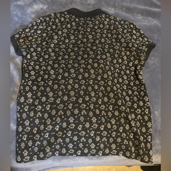 Saint Laurent Robot-print polo shirt - Picture 2 of 8